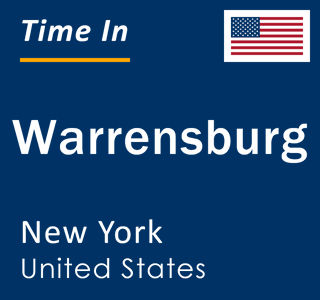 Current local time in Warrensburg, New York, United States