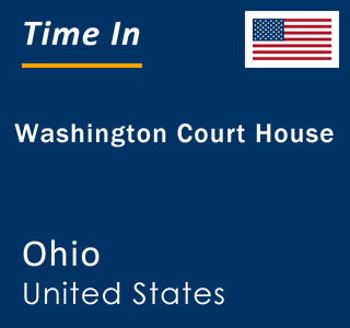 Current local time in Washington Court House, Ohio, United States