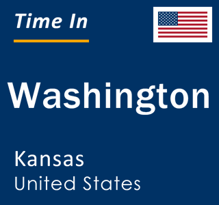 Current local time in Washington, Kansas, United States