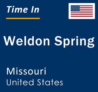 Current local time in Weldon Spring, Missouri, United States