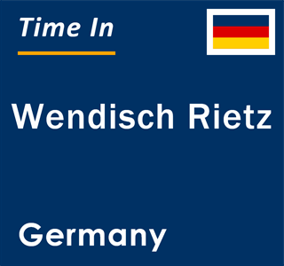 Current local time in Wendisch Rietz, Germany