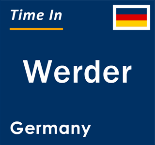 Current local time in Werder, Germany