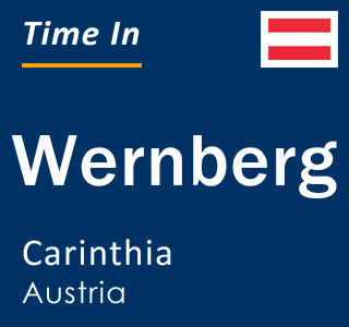 Current local time in Wernberg, Carinthia, Austria