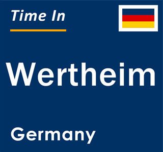 Current local time in Wertheim, Germany