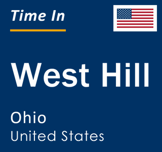 Current local time in West Hill, Ohio, United States