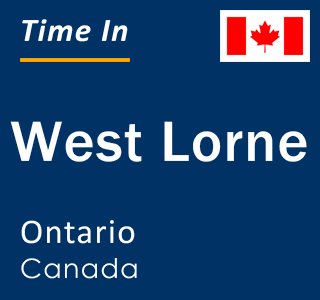 Current local time in West Lorne, Ontario, Canada