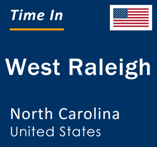 Current local time in West Raleigh, North Carolina, United States