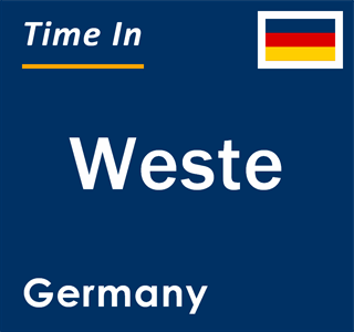 Current local time in Weste, Germany