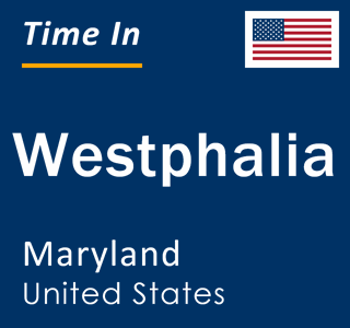 Current local time in Westphalia, Maryland, United States