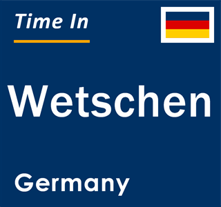 Current local time in Wetschen, Germany