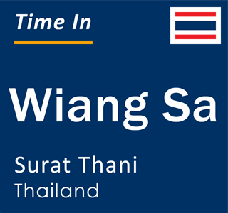 Current local time in Wiang Sa, Surat Thani, Thailand