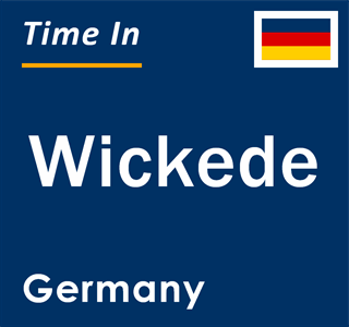 Current local time in Wickede, Germany