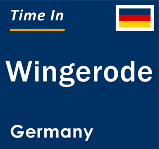 Current local time in Wingerode, Germany