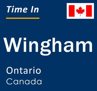 Current local time in Wingham, Ontario, Canada