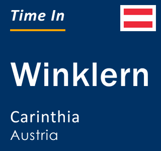 Current local time in Winklern, Carinthia, Austria