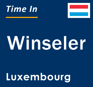 Current local time in Winseler, Luxembourg