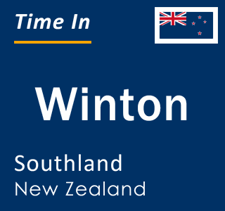 Current local time in Winton, Southland, New Zealand