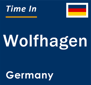 Current local time in Wolfhagen, Germany