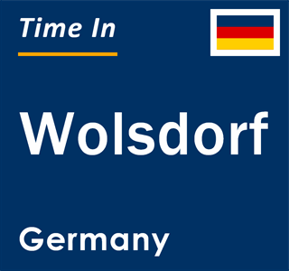 Current local time in Wolsdorf, Germany