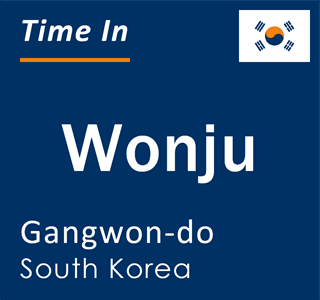 Current local time in Wonju, Gangwon-do, South Korea