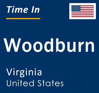 Current local time in Woodburn, Virginia, United States