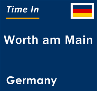 Current local time in Worth am Main, Germany