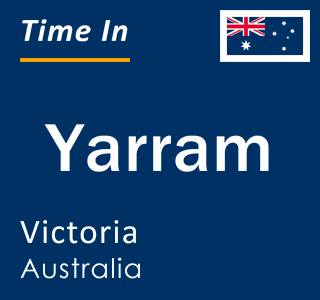 Current local time in Yarram, Victoria, Australia