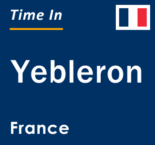 Current local time in Yebleron, France