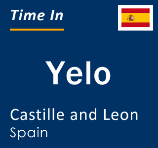 Current local time in Yelo, Castille and Leon, Spain