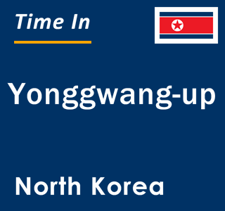 Current local time in Yonggwang-up, North Korea