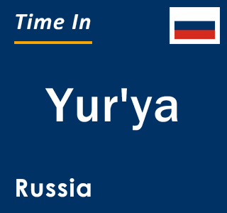 Current local time in Yur'ya, Russia