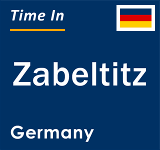 Current local time in Zabeltitz, Germany