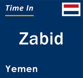 Current local time in Zabid, Yemen