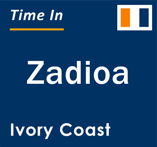 Current local time in Zadioa, Ivory Coast