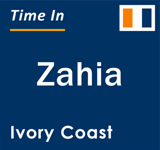 Current local time in Zahia, Ivory Coast