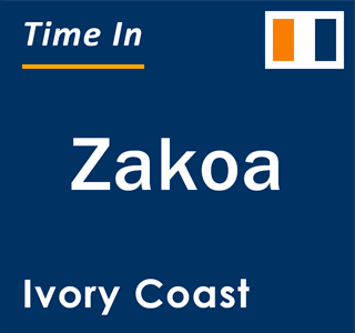 Current local time in Zakoa, Ivory Coast