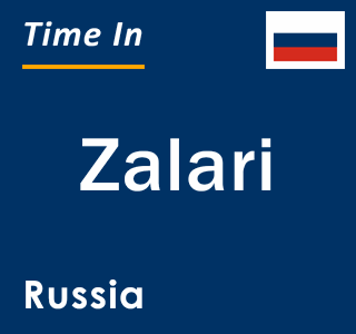 Current local time in Zalari, Russia