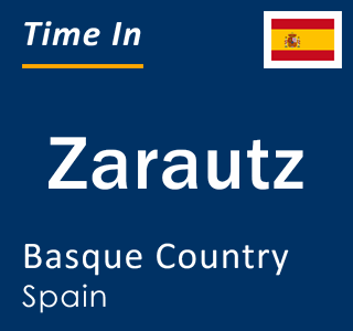 Current local time in Zarautz, Basque Country, Spain