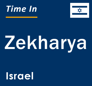 Current local time in Zekharya, Israel