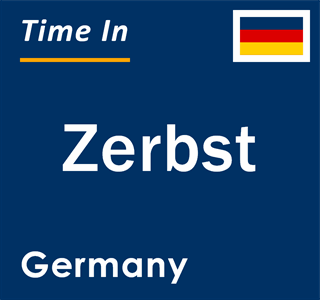 Current local time in Zerbst, Germany