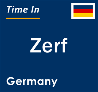 Current local time in Zerf, Germany