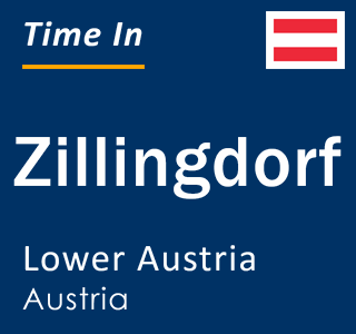 Current local time in Zillingdorf, Lower Austria, Austria