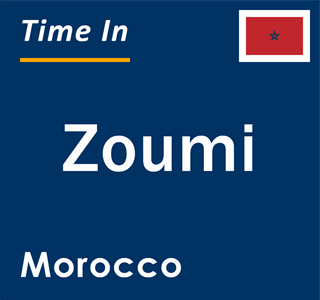 Current local time in Zoumi, Morocco