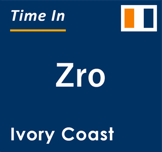 Current local time in Zro, Ivory Coast