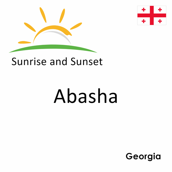 Sunrise and sunset times for Abasha, Georgia