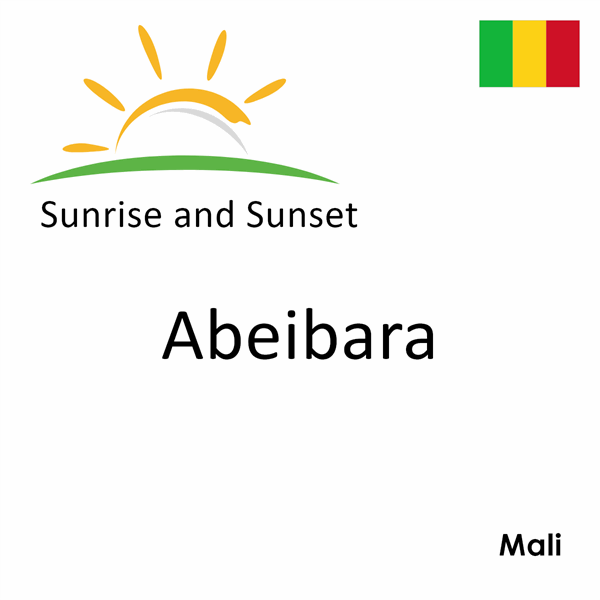 Sunrise and sunset times for Abeibara, Mali