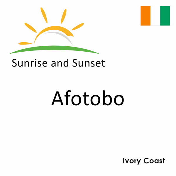 Sunrise and sunset times for Afotobo, Ivory Coast