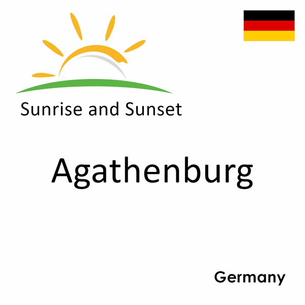 Sunrise and sunset times for Agathenburg, Germany