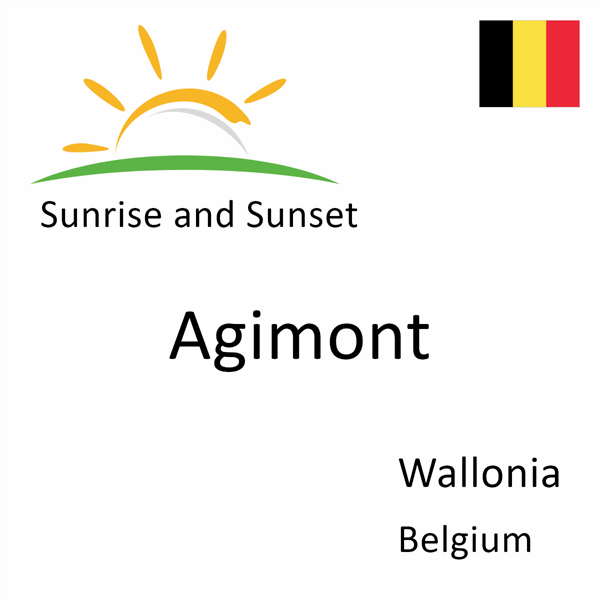 Sunrise and sunset times for Agimont, Wallonia, Belgium