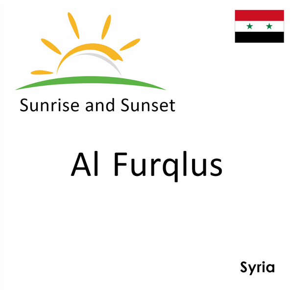 Sunrise and sunset times for Al Furqlus, Syria